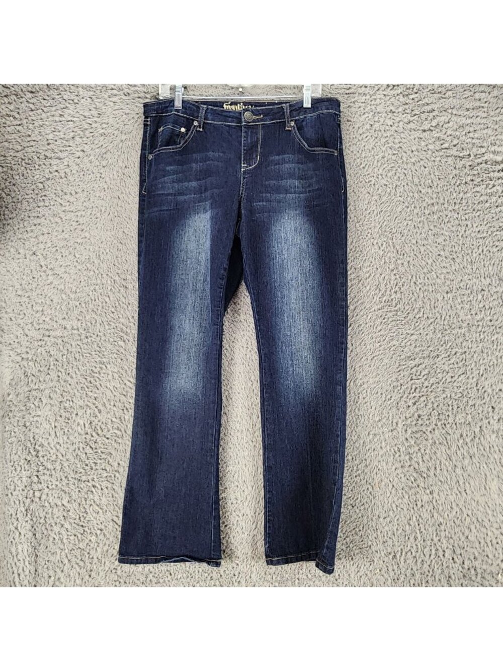 Fantasy Jeans Womens 12 Blue Stretch Denim Bootcut